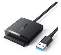 UGREEN Câble adaptateur SATA vers USB 3.0 – UASP, SATA III, HDD/SSD 2,5/3,5 pouces, 5 Gbps – Noir