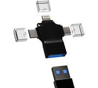 Adaptateur Usb 3.0 Vers Type C Lightning Micro Usb Pour Apple Iphone15 14 13 12 Pro Max Pour Ipad Macbook Air Compatible Avec Samsung Adapter Câble Usb C Jack Otg Connecteur Usb C Souris[Z1204]