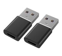 Adaptateur USB 3.0 vers USB-C compatible chargeur secteur-ordinateur etc vers USB C Samsung-Xiaomi-Huawei etc [Lot 2] Phonillico®