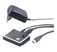 Adaptateur USB 3.0 - XYSTEC - Noir - Fonction de clonage - Pour disques durs SATA I-II-III - SSD