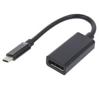 Adaptateur USB 3.1 DisplayPort femelle vers USB C male noir