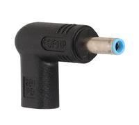 Adaptateur USB 3.1 Type C Femelle vers DC Mâle, Angle Droit 90° 100 W PD USB C vers 18,5-20 V 4,5 X 3,0 Mm Adaptateur d'alimentation CC, Adaptateur USB Professionnel Efficace