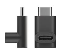 Adaptateur usb 3.1 type c mâle femelle coudé haut / bas 90°