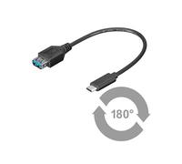 Adaptateur usb 3.1 type c mâle vers usb a femelle 15cm
