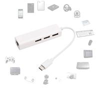 adaptateur USB 3.1 USB-C type-c vers RJ45 Ethernet LAN avec 3 ports USB Hub B85B