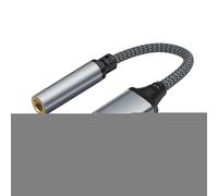 Adaptateur USB 3,5 mm, câble convertisseur de son stéréo compatible avec écouteurs | Adaptateur Jack pour ordinateur portable, compatible avec tablette PC, carte son USB pour transm
