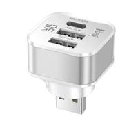 Adaptateur USB 3 Ports, Extension USB, Rapide, séparateur Multiple, Adaptateur de Voiture, connecteur d ' Extension de Puissance Mobile, séparateur de