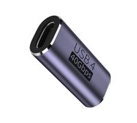 Adaptateur USB 40 Gbit/s 100 W USB C vers type C à charge rapide Adaptateur de données 8K @ 120 Hz Coupleur Extender