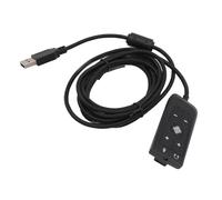 Adaptateur USB à 3,5 Mm, Carte Son Stéréo Externe avec Casque et Port Microphone pour Hyper X Cloud II