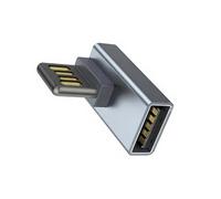 Adaptateur USB A à 90 degrés réversible double face coque en alliage charge rapide 480 Mbps pour les espaces restreints Adaptateur USB C à un degré coudé