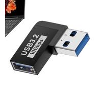 Adaptateur USB à Angle Droit - USB 3.0 A mâle Femelle - de données 10 GBPS - Connecteur d'extension pour Ordinateur Portable, PC, TV
