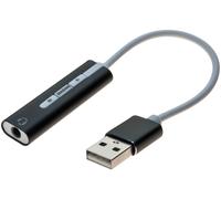 Adaptateur USB-A vers jack 3.5 pour connecter un micro casque jack 3.5mm (4 pôles)