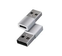Satechi Adaptateur USB-A vers USB-C ST-TAUCS – Aluminium, USB 3.1 Gen 1, Mâle vers Femelle – Argent