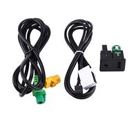Adaptateur USB, Adaptateur de câble de Faisceau de câbles de Prise de commutateur AUX USB de Voiture pour série 3 5 E87 E90 E91 E92 X5 X6