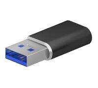 Aisens Adaptateur USB Mini A108-0678 - USB 3.2 Gen2/USB 2.0 3A - Type-C/Type-A - Noir