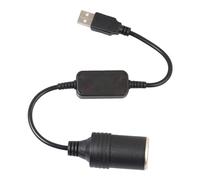Adaptateur USB allume-cigare, câble adaptateur pour allume-cigare, Câble de connexion Adaptateur USB, Rallonge de câble de connecteur, convertisseur 5V à 12V, adaptateur de connecteur de prise