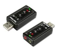 Adaptateur USB-audio Connectland AD-USB-TO-AUDIO-MIN - Noir