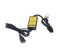 Adaptateur USB Aux In pour voiture avec décodeur MP3 de qualité CD | Interface audio pour port changeur CD à connexion directe pour 323 3 5 CX7 MX5 MPV Miata avec commande au volant
