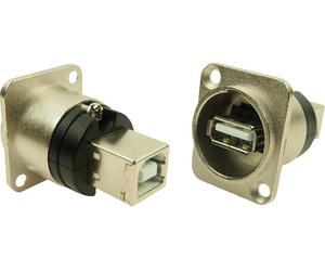 Adaptateur USB B vers USB A forme XLR Cliff CP30110 Adaptateur/prolongateur encastrable Contenu: 1 pc(s)
