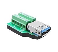 DeLOCK 65370 - Adaptateur pour Câble (USB 3.0-A, 10p, Femelle/Femelle, Noir, Vert, Argent, 2,3 cm, 9 mm)