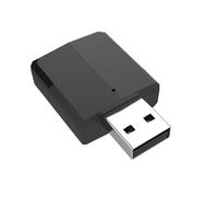 Adaptateur USB Bluetooth 5.0 3 en 1, récepteur et émetteur, mini adaptateur audio portable, avec 2 câbles audio numériques de 3,5 mm pour PC/casque/TV/voiture