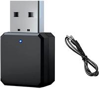 Adaptateur USB Bluetooth, Adaptateur USB Bluetooth 5.1 Bluetooth USB dans la Voiture AUX/USB Double Sortie, clé Bluetooth récepteur Bluetooth Plug and Play pour Haut-parleurs, amplificateurs