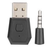 Adaptateur USB Bluetooth pour manette PS5/PS4, émetteur USB avec prise microphone 3,5 mm compatible A2DP et HFP, dongle audio sans fil mini pour
