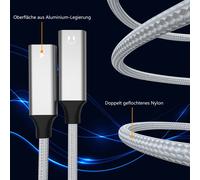 Adaptateur USB-C 2-en-1 pour un multitâche amélioré, deux ports USB-C et une charge rapide PD60 W pour vos appareils intelligents, service de