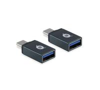 Adaptateur usb-c 3.1 mâle vers usb 3.0 type a femelle otg 5gb/s pack 2 unités