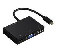 adaptateur USB-C 3en1 pour VGA/HDMI/port d'écran