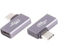 Adaptateur USB-C ®, 4.0, angle 90° gauche/droite, Pro Adaptateur/prolongateur coudé 10080135 BKL Electronic Contenu: 1 pc(s)