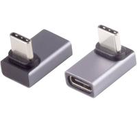 Adaptateur USB-C ®, 4.0, angle 90° haut/bas, Pro Adaptateur/prolongateur coudé 10080136 BKL Electronic Contenu: 1 pc(s)