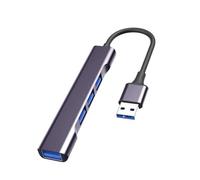 Adaptateur USB C 4 en 1 USB C/USB Station d'accueil avec 3 ports USB 2.0 + 1 adaptateur USB 3.0 pour ordinateur portable