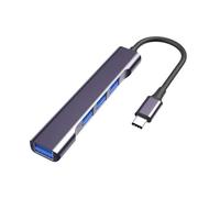 Adaptateur USB C 4 en 1 USB C/USB Station d'accueil avec 3 ports USB 2.0 + 1 adaptateur USB 3.0 pour ordinateur portable