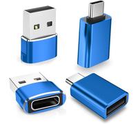 Adaptateur Usb C 4 Pack,Type C Femelle Vers Usb A Mâle Chargeur Câble & Thunderbolt 4 Otg Convertisseur Pour Apple Macbook,Iphone 16 15 14 13 12 Pro Max Mini,Samsung Galaxy S24 S23 S22 S21