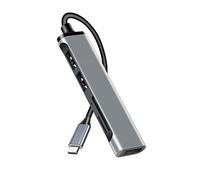 Adaptateur USB C 5 Ports USB Hub de données Ultra Fin avec 2 USB 2.0, 1 USB 3.0, Fente Micro SD/TF Station d'accueil Portable USB Splitter pour Extension de Bureau Mac Mini/Pro, PC/clé USB/PS5