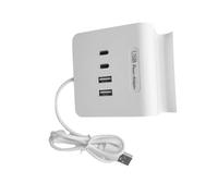 Adaptateur USB C à 4 ports USB 2.0 - Design compact - Large compatibilité pour accessoires d'ordinateur portable - Adaptateur USB avec support de téléphone