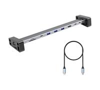 Adaptateur USB C à 9 ports pour une connexion efficace avec Ethernet RJ45 1000 Mbps PD100W 4K60Hz et emplacements pour cartes mémoire