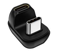 Adaptateur USB C à angle droit - Adaptateur coudé USB de type C | USB 4.0 Vitesse de transfert 40 Gbit/s avec charge rapide de 100 W, type C mâle vers femelle coudé pour configurer téléphone, tablette