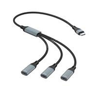 Adaptateur USB C à usage multiple pour connecter le clavier, la souris, le stockage efficace, synchronisation des données, sans entrée de charge