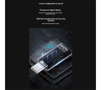 Adaptateur USB C, affichage LED de la puissance, testeur de puissance, bleu