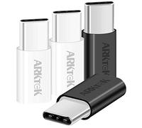 Adaptateur USB-C, ARKTEK USB Type C (mâle) à Micro USB (Femelle) Adaptateur pour synchronisation et Chargement de données (4 Paquets)