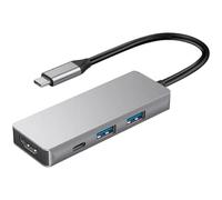 Adaptateur USB C avec 4 K HDTV Type 2 x USB 3.0 Charge rapide Alimentation 4 ports Splitter pour TV HD C