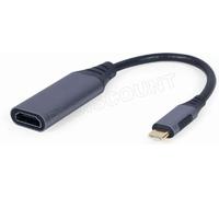 Adaptateur USB-C CableXpert vers HDMI M/F (Gris)