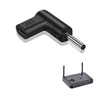 Adaptateur USB C CC de Type C, Adaptateur Femelle CC 15 V Type C, coudé à 90 degrés, Type C Femelle à 5,5 x 2,5 mm, 5,2 x 2,1 mm, 4,8 x 1,7 mm, 4,0 x 1,7 mm, 3,5 x 1,35 mm, 3,0 x 1,1 mm CC