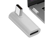 Adaptateur USB C coudé - Adaptateur USB C à angle droit, connecteur PD 140 W à angle droit adaptateur de charge rapide, adaptateur d'extension USB de type C 8K 60 Hz, adaptateur USB C 4.0 pour