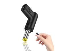 Adaptateur USB C DC - Convertisseur 15 V De Type C, Connecteur D'alimentation Coudé, Jeu De Prises DC Multi-tailles Avec Conductivité De Courant Stable Et Construction En PVC Résistant À La Corro