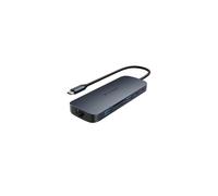 Hub USB C Hyper 11 en 1 Ecosmart Génération 2 MST 140 W Bleu et Argent