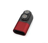 Adaptateur USB C en aluminium pour lampes de poche LEDLENSER (rouge)