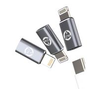 Adaptateur USB C femelle vers Lightning mâle 27W (lot de 3) chargeur rapide pour iPhone 14 13 12 Pro Max convertisseur port câble Type C adaptateur de transfert PD pour iPad pour Apple chargeur dongle